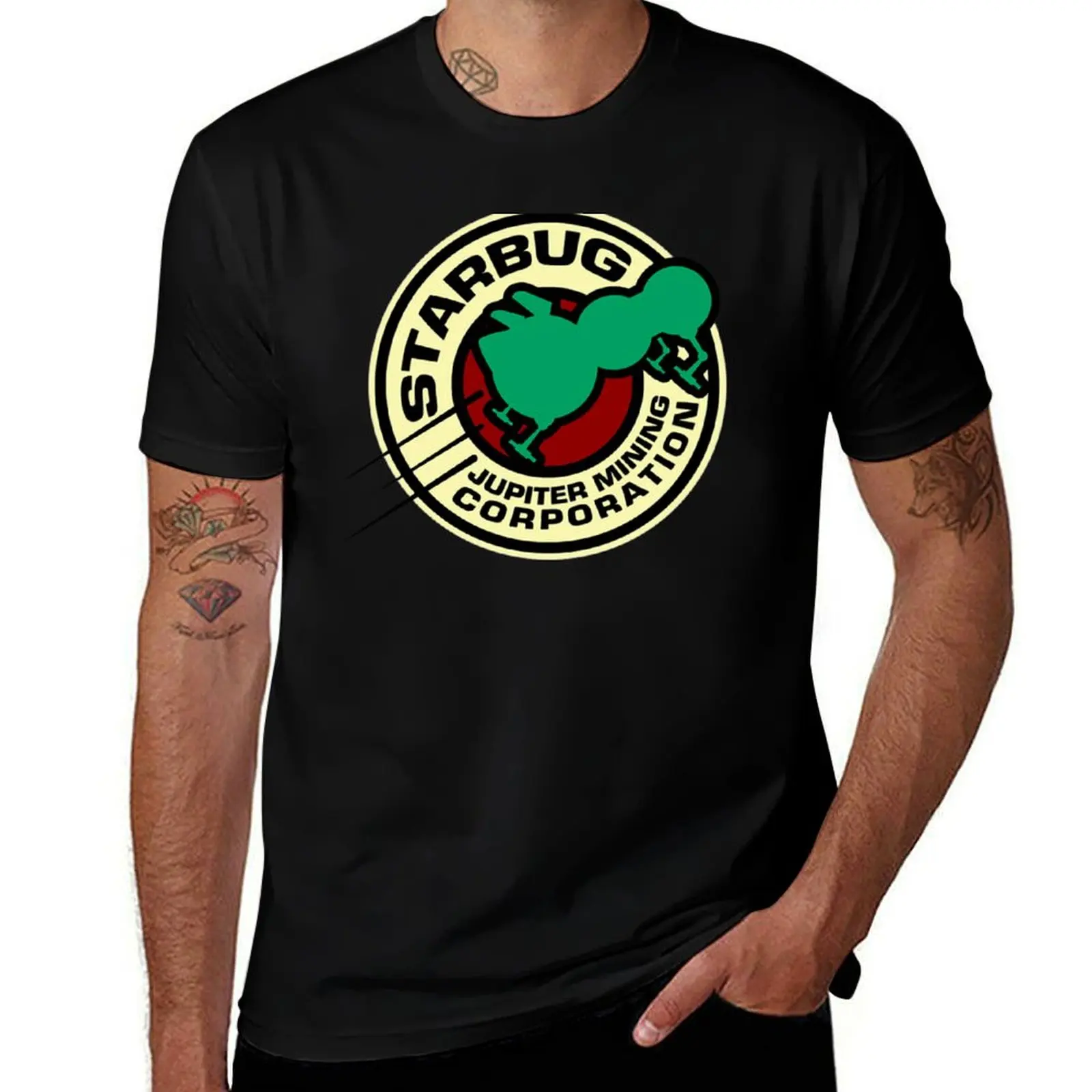 Jupiter Mining Corporation Logo T-Shirt Retro Graphic Print T-Shirt