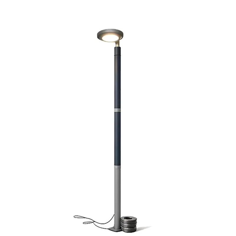 LED Garden Lamp with Steel Pole Outdoor IP65 Post Top Light 85-265V 30-90W 2700-6500K Color Range view 3