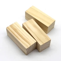 4*4*10cm 5*5*10cm blocco di legno quadrato cubi di legno non finiti modello fai da te materiale artigianato decorazione puzzle che fanno parti