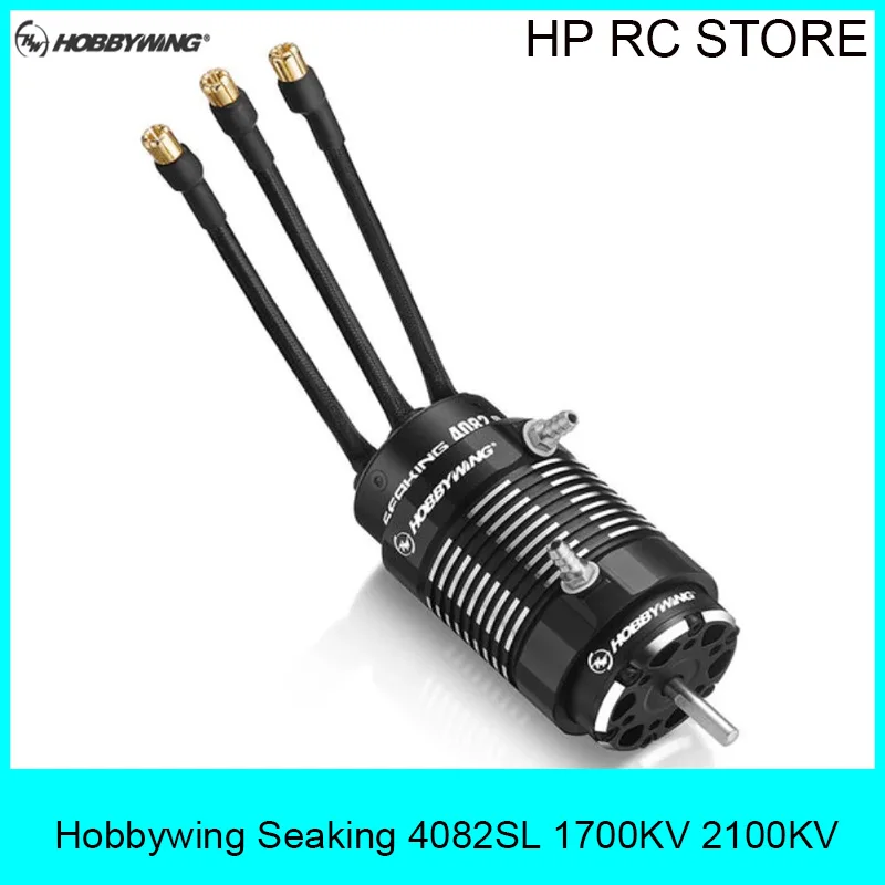 Moteur de bateau RC Hobbywing Seaking 4082SL 1700KV 2100KV, moteur sans balais à refroidissement par eau haute vitesse pour pièces de bricolage de bateaux RC