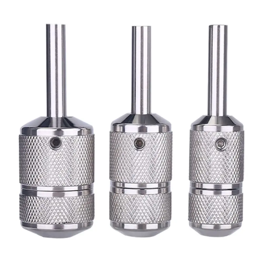 

22/25/30mm Tattoo Machine Grip Ergonomic Professional Stainless Steel Tattoo Grip Durable Knurled Handle