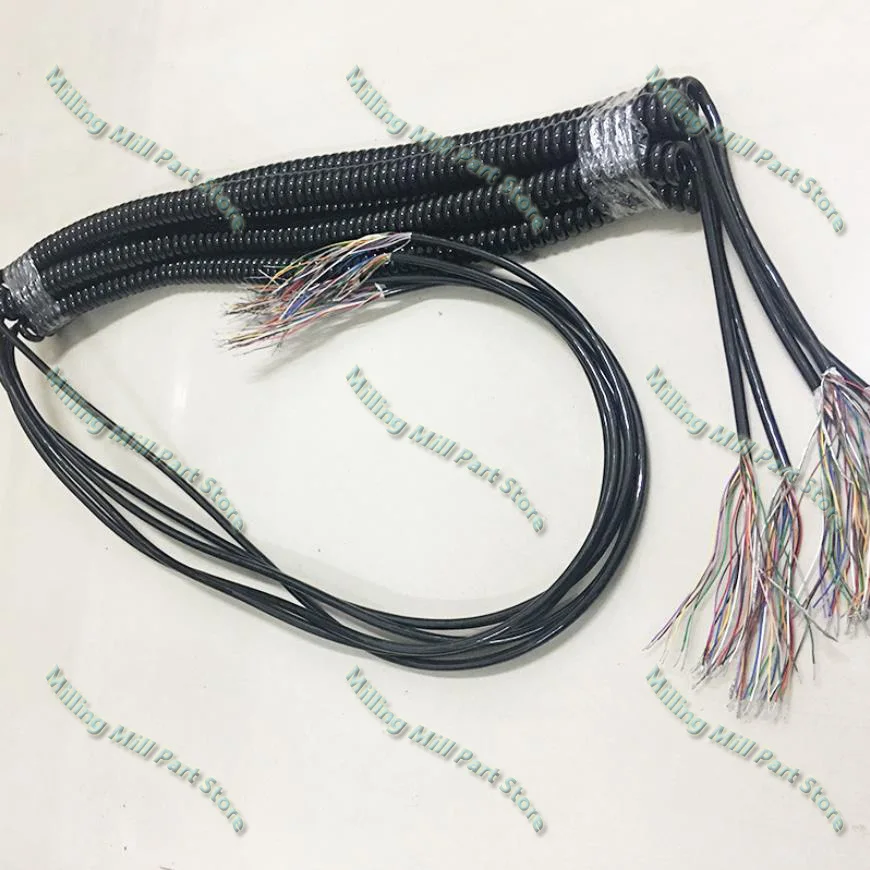 Cabo enrolado para codificador portátil CNC espiral de mola gerador de pulso manual MPG 12, 15, 16, 17, 18, 19, 21 núcleos, atacado