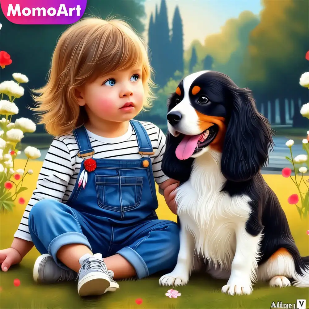 

Momoart Bear Алмазная мозаика животное полная круглая алмазная живопись лунная вышивка Новое поступление ручная работа хобби