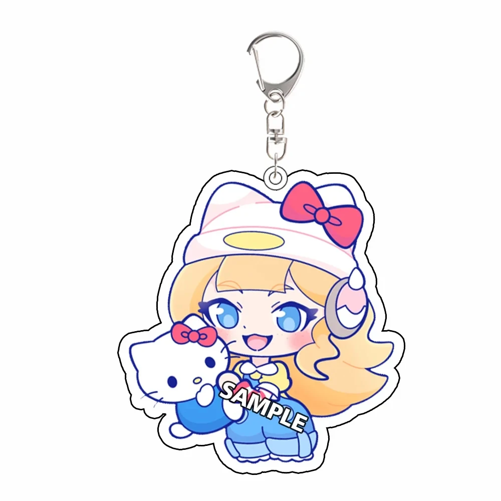 for Overwatch Game Peripheral Brigitte Juno Mercy Vendetta Sombra Acrylic KeyChain Cartoon Cute Festival Gift Decoration Pendant view 3