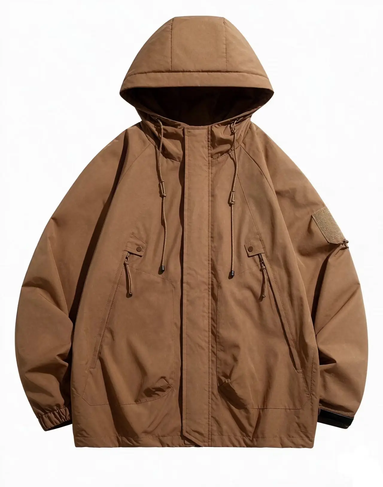 Men's Windproof Water Resistant Hooded Jacket  Multi Color Outdoor Hiking Coat  Casual Fashion Sports Outerwear