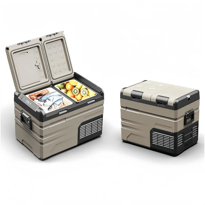 35L Multi‑Voltage Portable Car Fridge Refrigerator Freezer 12V 24V 220V Mini RV Cooler for Camping Camper Outdoor Travel