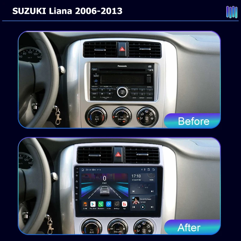 9 inch AI VOICE roadivox Android car radio GPS Navigation video for SUZUKI Liana 2006-2013 Multimedia Player tape recorder