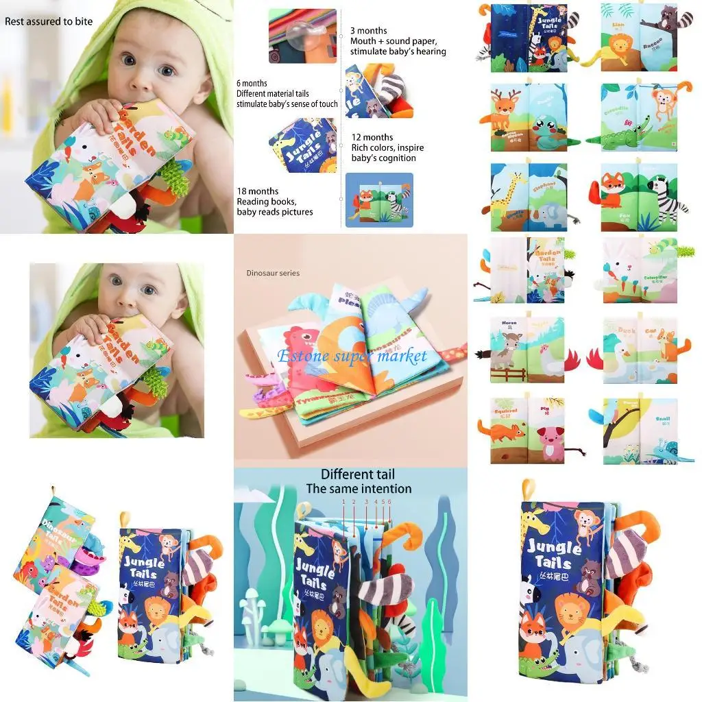 

090B Забавные интерактивные игрушки для детей, книги для развития интеллекта, подходящие для детей/младенцев