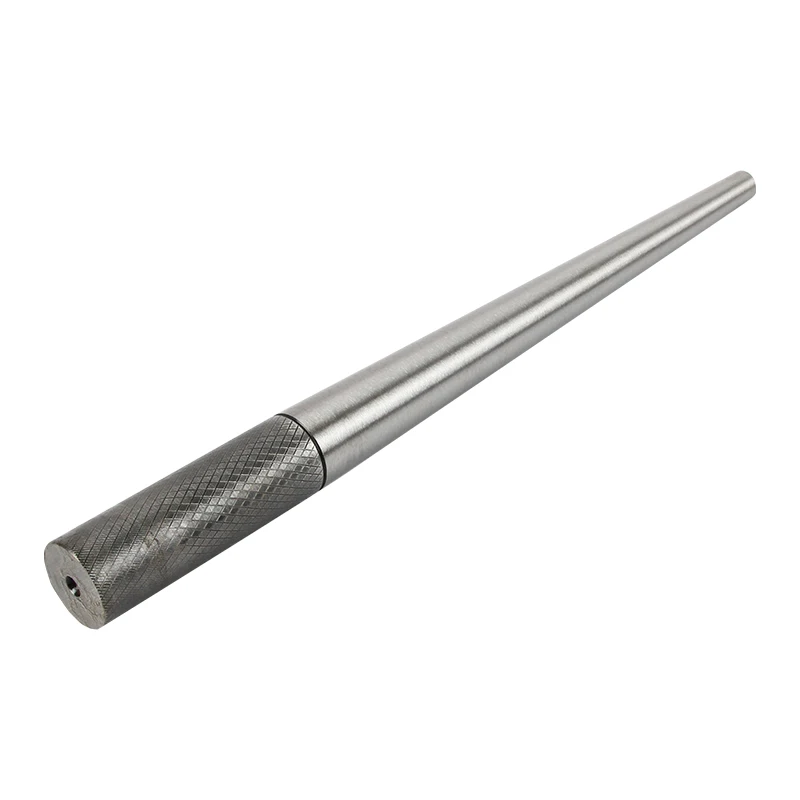 Professional Ring Forming Mandrel Jewelers Ring Making Enlarging Tool Solid Steel Plain Mandrel with Anti-Slip Textured Handle