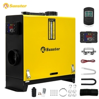 Sunster12V 24V 8KW Diesel Air Heater with LCD Control night heater All-in-One with Remote Control Parking Air heater for Car RV