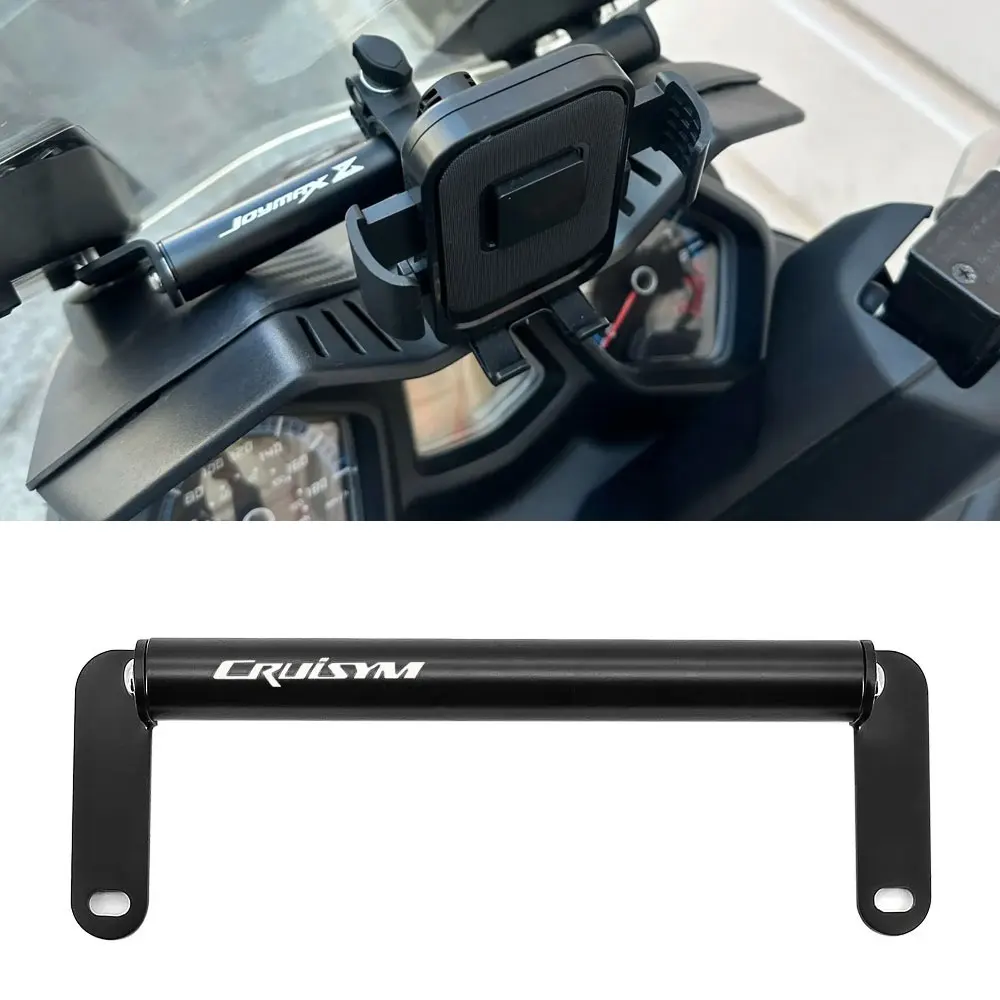 For SYM JOYMAX Z 300 Z+ Ccruisym 300 125 Motorcycle 22mm Navigation Bracket Smart Phone Holder GPS Plate Support Accessories