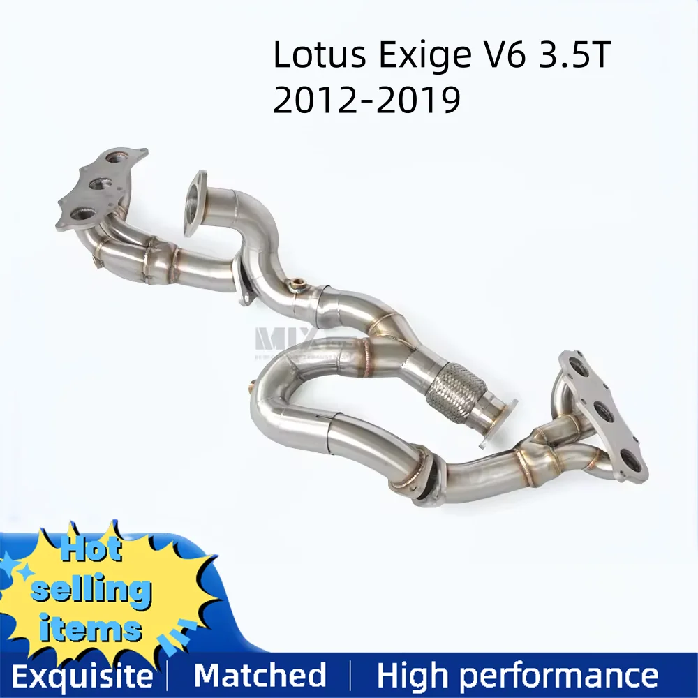 

Выпускной коллектор из нержавеющей стали для Lotus Exige V6 3.5T 2012-2019, модернизация мощности водосточной трубы выхлопной системы