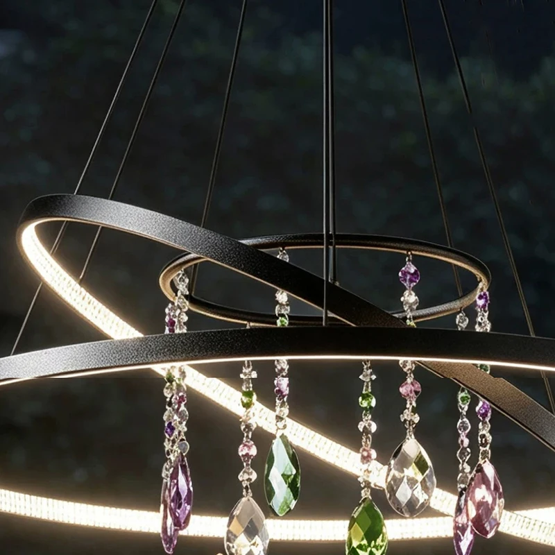 home decorationPendant lights, luxury crystal living room chandelier, dining room Pendant lamp, ceiling light, indoor lighting