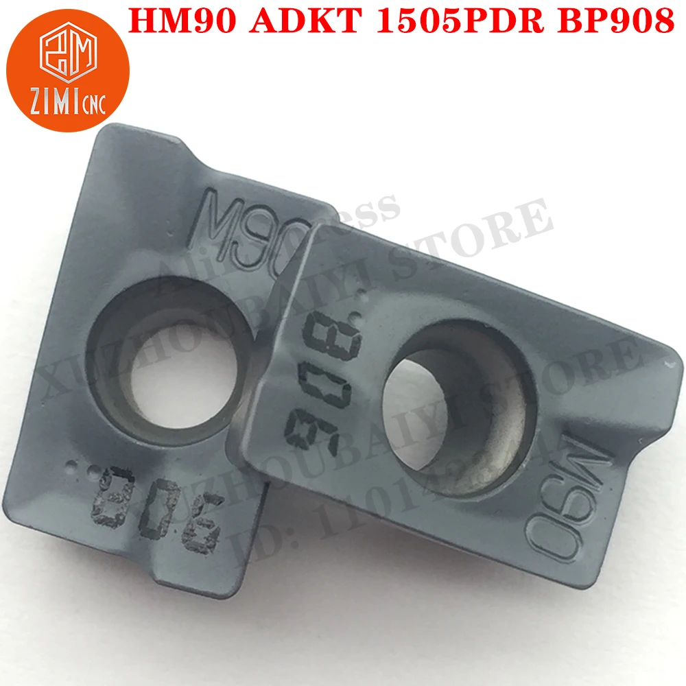 10 قطعة إدراج كربيد HM90 ADKT 1505PDR BP908 طحن أدوات تحول ميكانيكية CNC أداة مخرطة معدنية أداة قابلة للفهرسة ADKT1505PDR