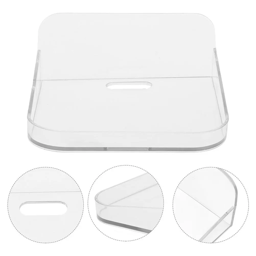 

2Pcs Transparent Camera Mounting Tray Sturdy Wall Bracket for Security Cameras No Drill Setup Ideal for Home and Office Use