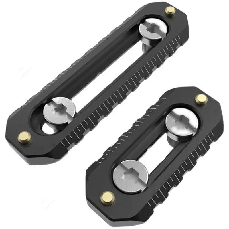 FOMOZER Universal Low-Profile Quick Release NATO Rail Safety Rail 46mm, 70mm Long with 1/4'' Screws for NATO Handle Camera Cage