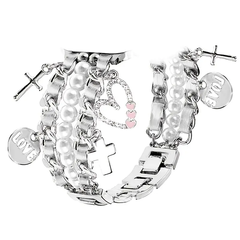 

ABZW Cute Strap For Watch Bands Watch Strap For Women 40Mm 38Mm 41Mm 42Mm 46Mm 44Mm 45Mm 49Mm Stylish Cowboy Chain Bracele