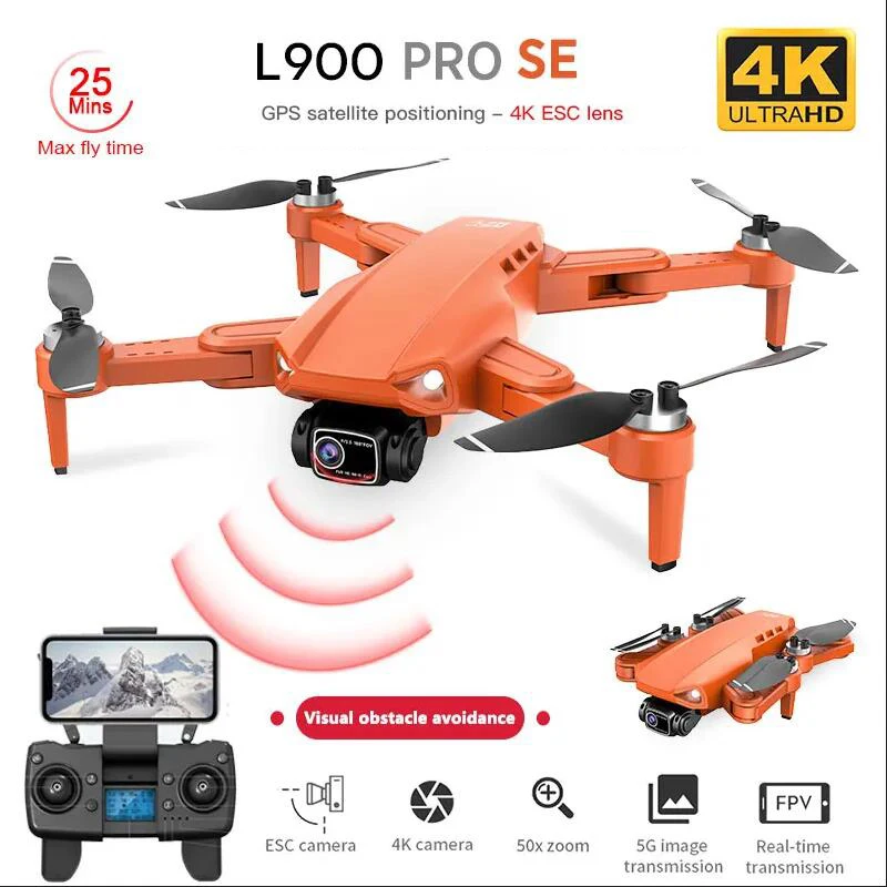 

L900 Pro SE HD Drone 4K Professional 5G WIFI Mini GPS Dron With Camera FPV Visual Obstacle Avoidance Brushless Motor Quadcopter