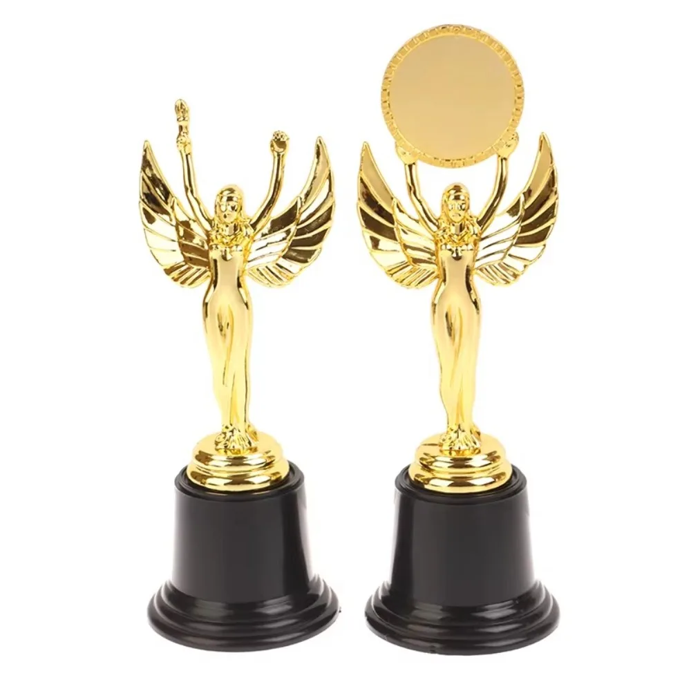 

Golden Award Trophy Plastic Goddess Reward Prize Cup Craft Souvenirs Singing Dancing Competition Small Gold Statue