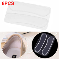 3Pairs Silicone High Heel Cushion Inserts Pad Heel Grips Anti Slip Sandals Strap Strips Foot Support Gel Shoe Sticker Feet Care