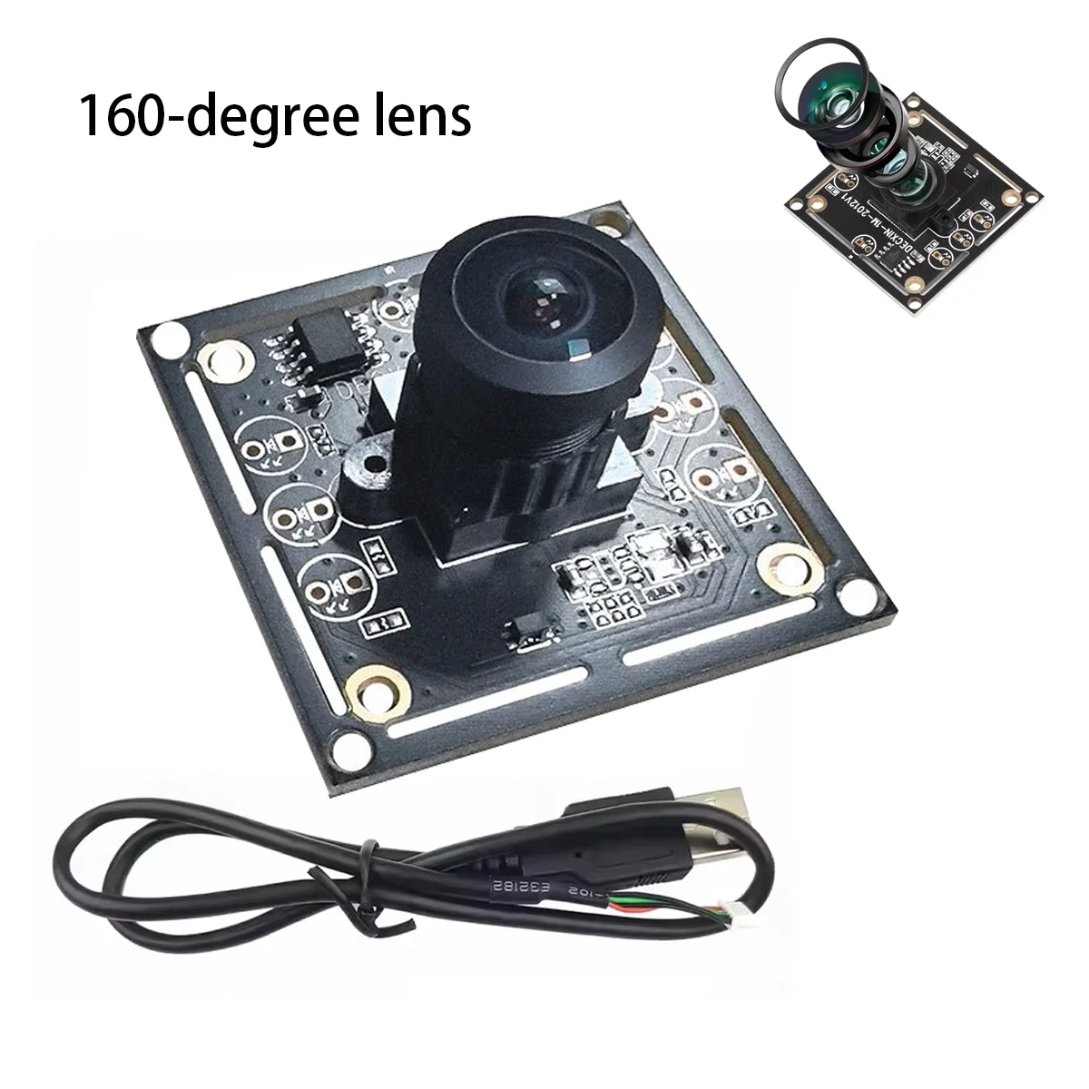

Driverless 160 Degree Camera Module 1MP 1280x720 30fps Frame rate USB Manual Focus With 1/2/3 Meter Cable for WinXP/7/8/10