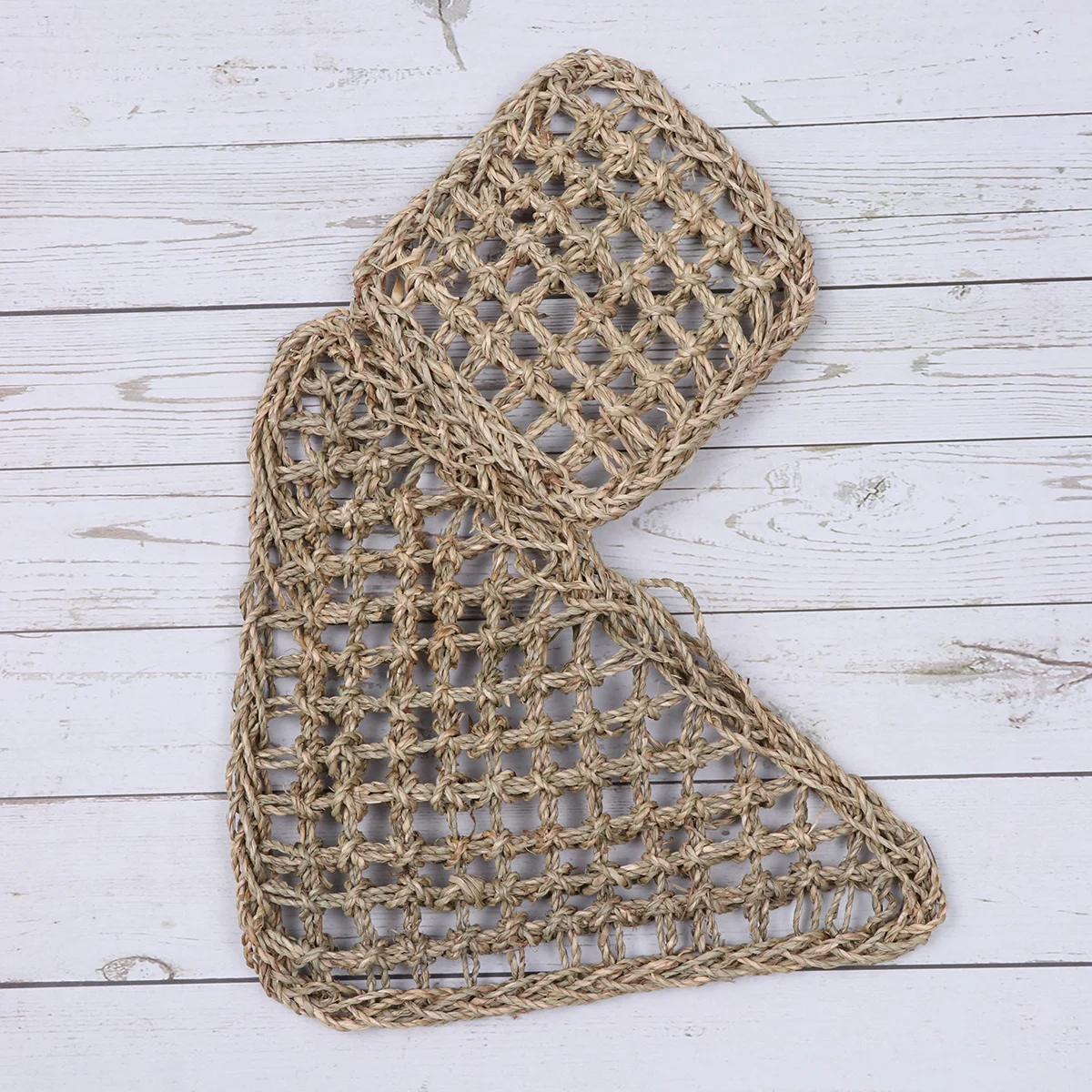 

Natural Grass Fiber Lizard Hammock Bed Suction Cup Style Expand Pet Living Space Flap Ladder Climbable Lounger for Anoles