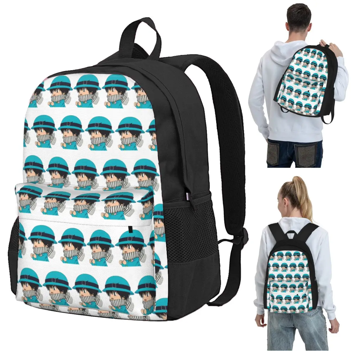 

Kawaii Kotaro Lives Alone Backpack Student BookBag Kids School Bag Computer Shoulder Bags for Boys Girls