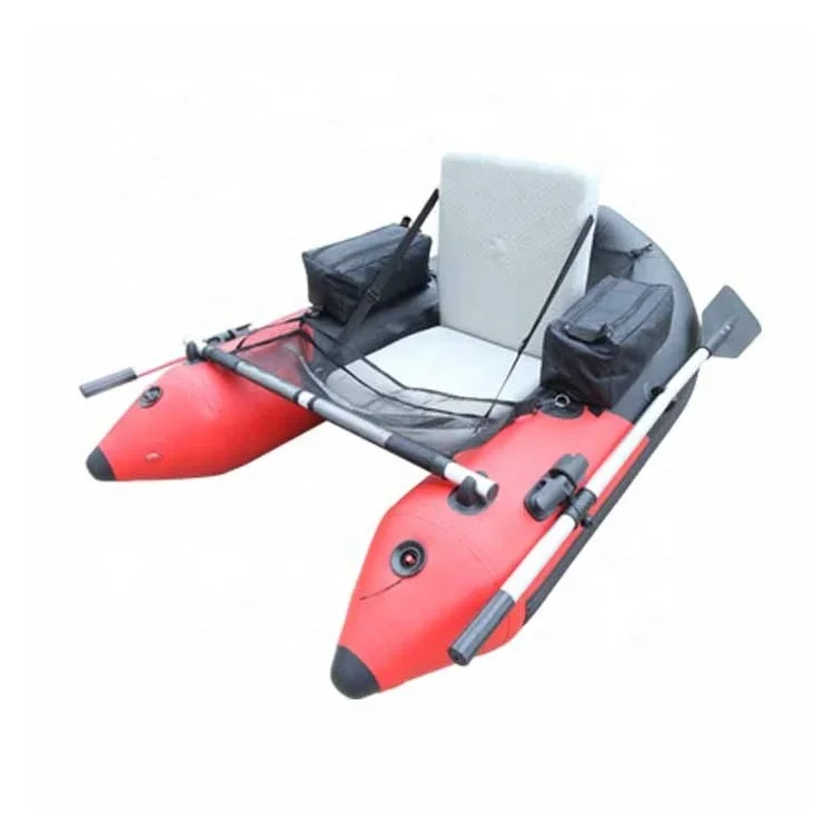 Light Weight Small Boat PVC Material Inflatable Fishing Float Tube Belly Boat For One Person