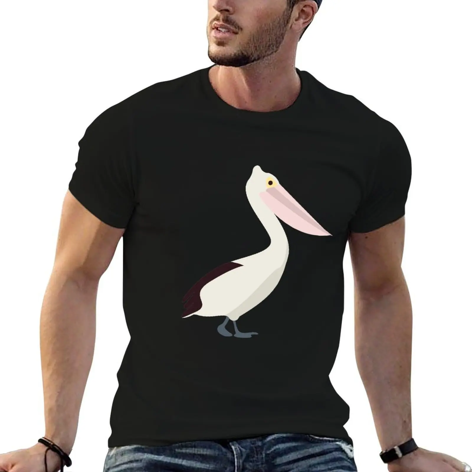 

The Great White pelican T-Shirt graphic t shirts for man man t shirt heavy cotton T-Shirt