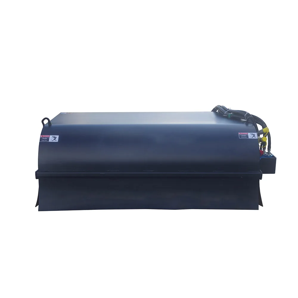 Hydraulic Power Pickup/Box Broom Sweeper with Bucket  Attachment for Skid Steer Loader