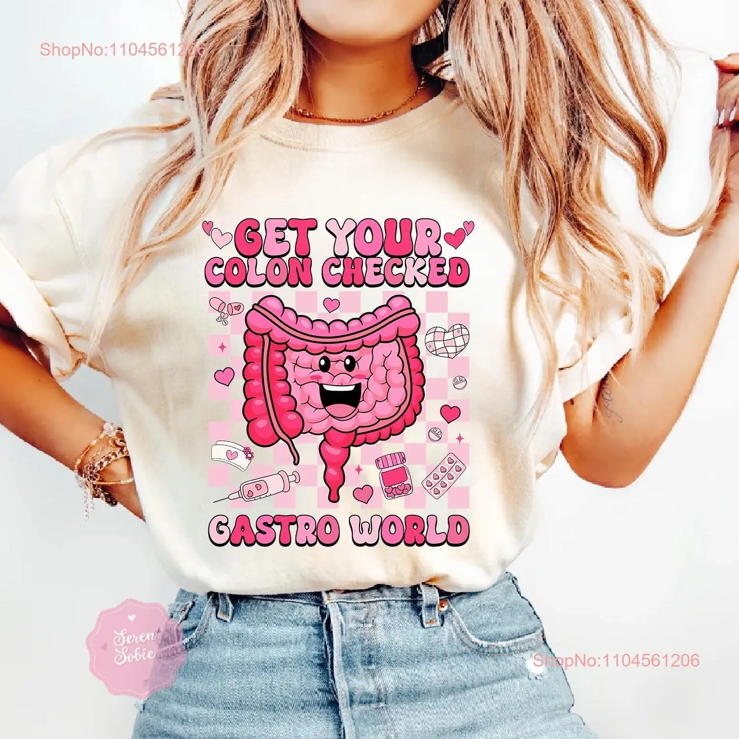 Get Your Colon Checked Nurse Valentine T Shirt GI Valentine's Day Medical Endo Rn Gastroenterologist Tech