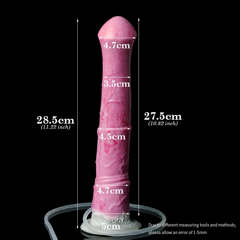 YOCY Long Horse Dildo Realistic Gray Meat Color Animal Dildos Squirting Fuction Vaginal Stimualtor Fake Penis Sex Toy For Female