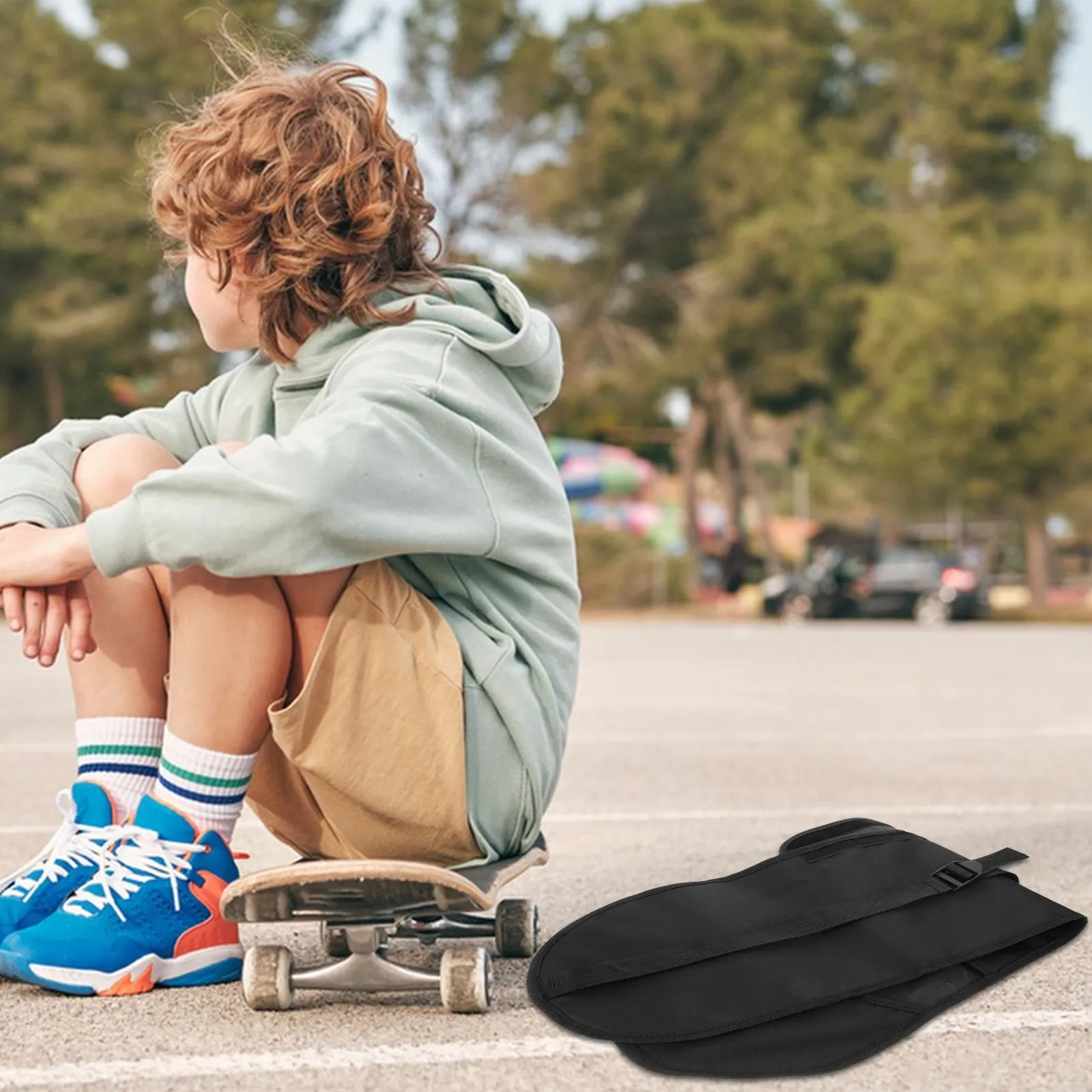 Skateboard Backpack Multifunctional Durable Spacious Comfortable Strap Stylish Design For Sports Outdoor Portable Carry Bag