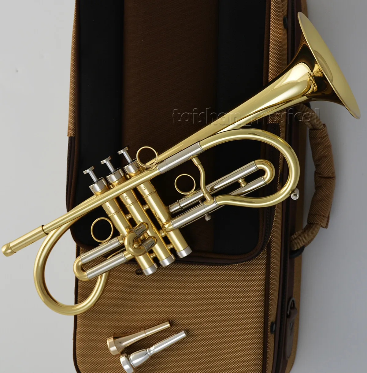 High quality Advanced Brass Lacquered Trumpet Unique Horn WEIBSTER WTR-640 Large Bell