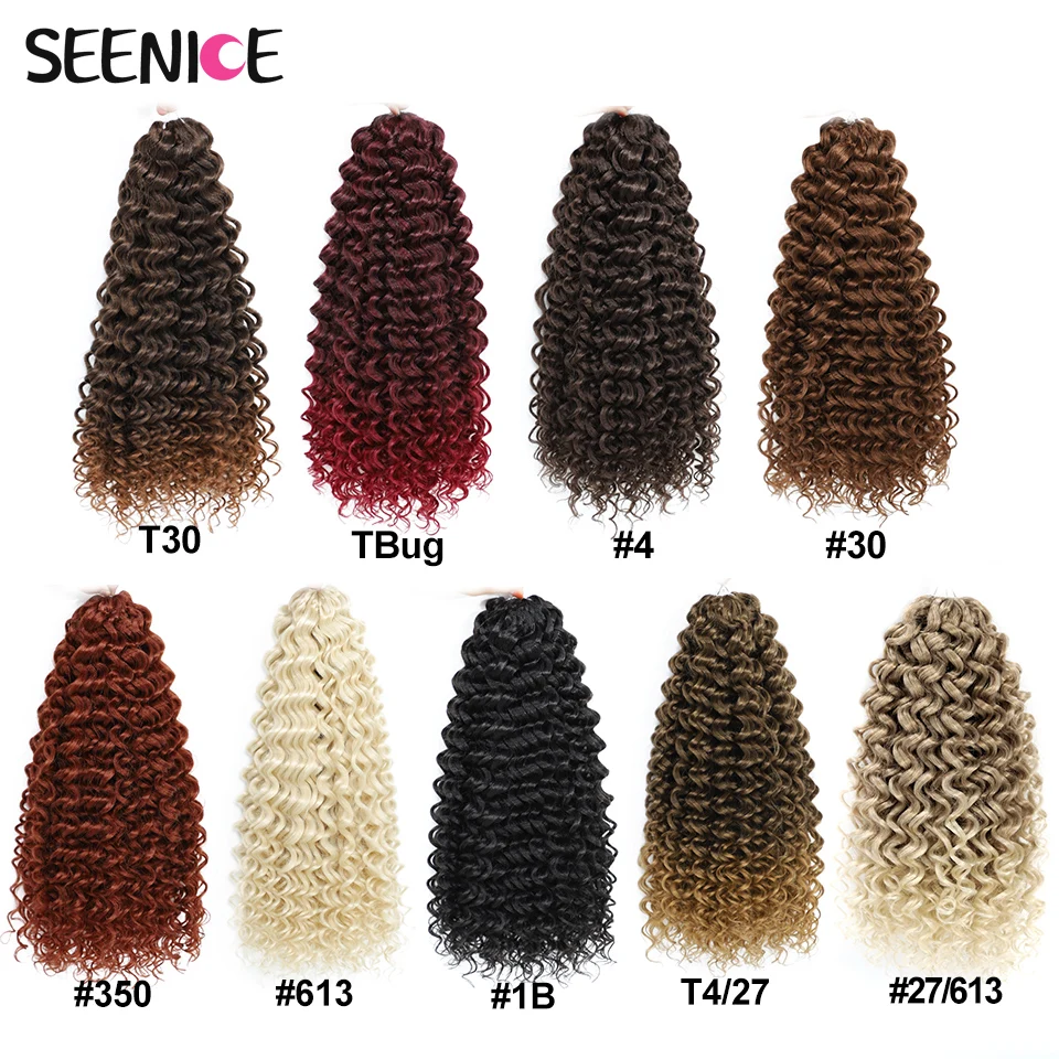 14inch Marshmallow Afro Curl Crochet Hair SyntheticTwist Braid Kinky Curly Braiding Hair Extensions Ombre Blonde For Black Women