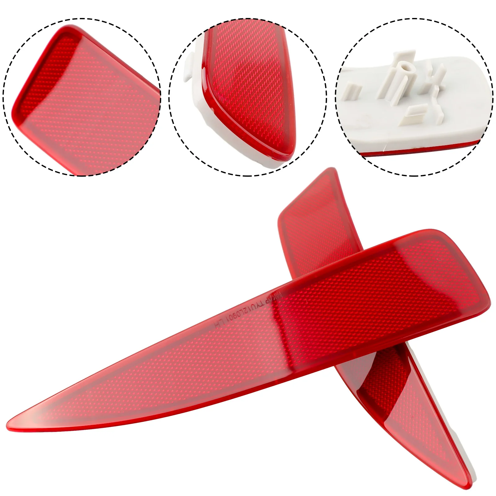 

Car Reflective Strip Rear Bumper Reflector Marker Fit For Yaris 2012 2013 2014 Left & Right 52164-52100 52163-52100