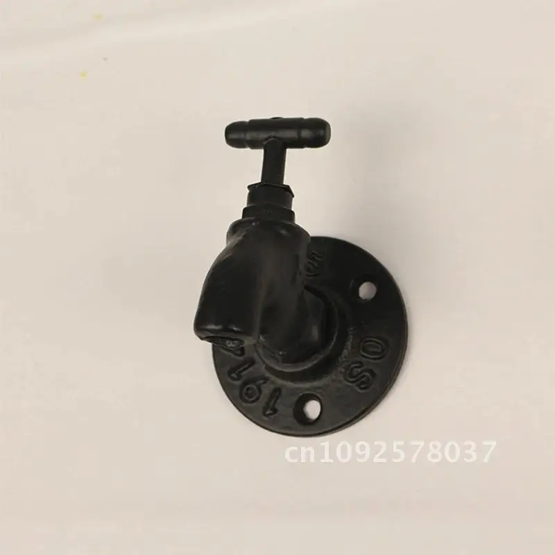 2PCS Creative Coat Rack Retro Industrial Hanger Iron Pipe Rack Bracket Wrought Scarf Wall Bathrobe Clothes Hook Towel for