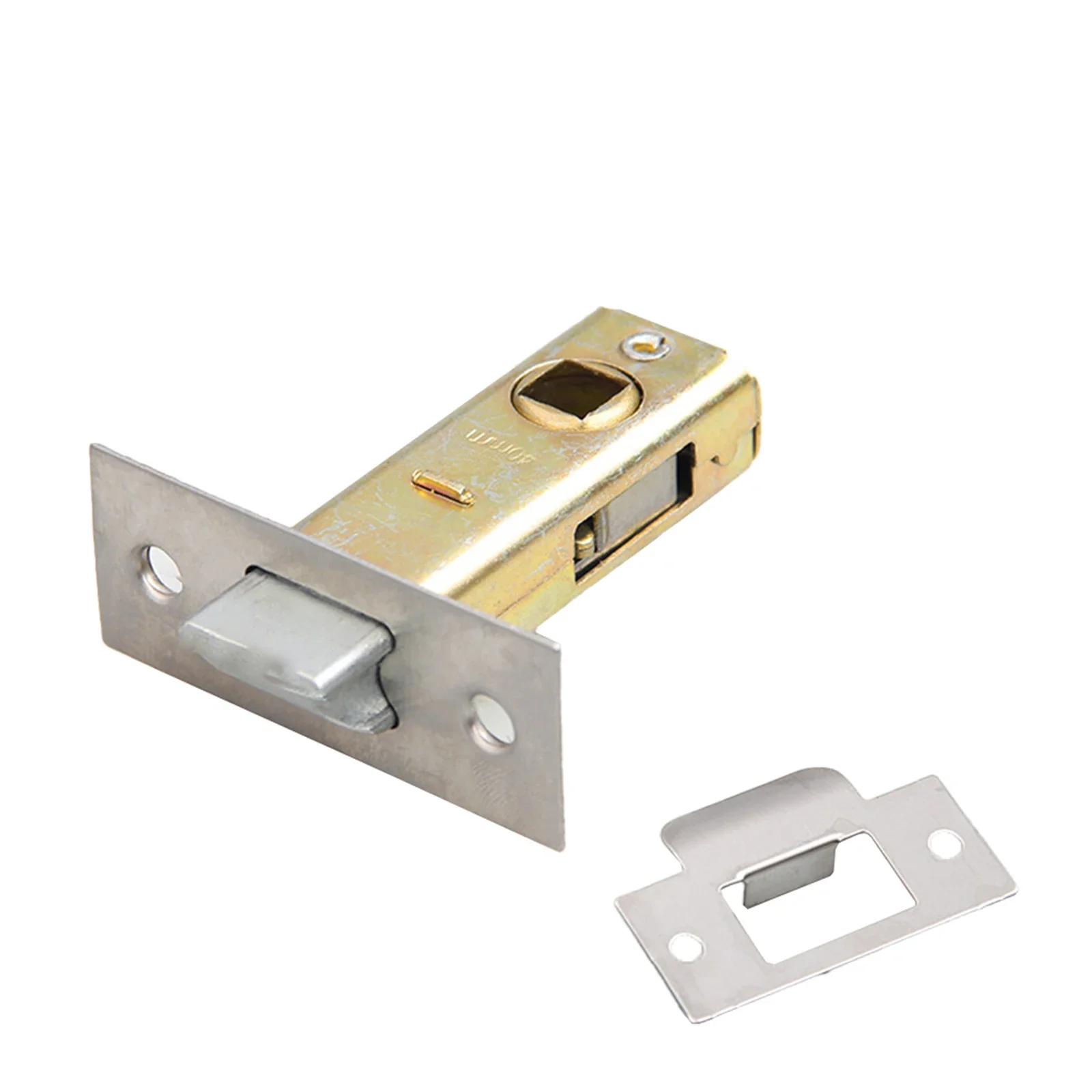 Loquet de porte en laiton poli, loquet tubulaire en forme de rayon, usage domestique et de bureau, vis assorties pour documents
