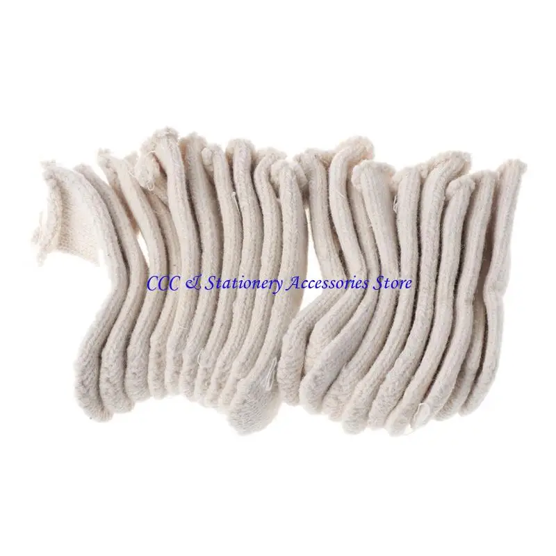 Q1JC Cotton Finger Guards Cots Avoid for Protection Prints Clean Polish Craft Tool 20