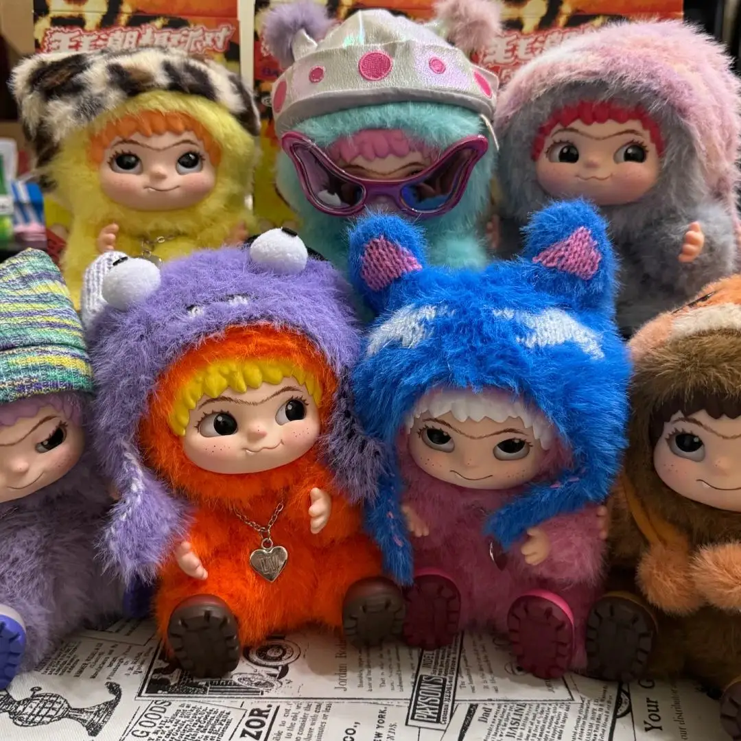 

Слепая коробка Wakuku Fuzzy Trendy Fun Party Series Игрушка Виниловая подвеска для лица Фигурка Таинственная коробка Декор комнаты Подарок-сюрприз