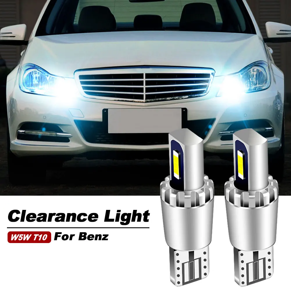 2PC LED Parking Light Bulb W5W T10 For Mercedes Benz W168 W169 W246 W242 W245 W202 W203 W204 C204 CL203 S202 S203 S204 B