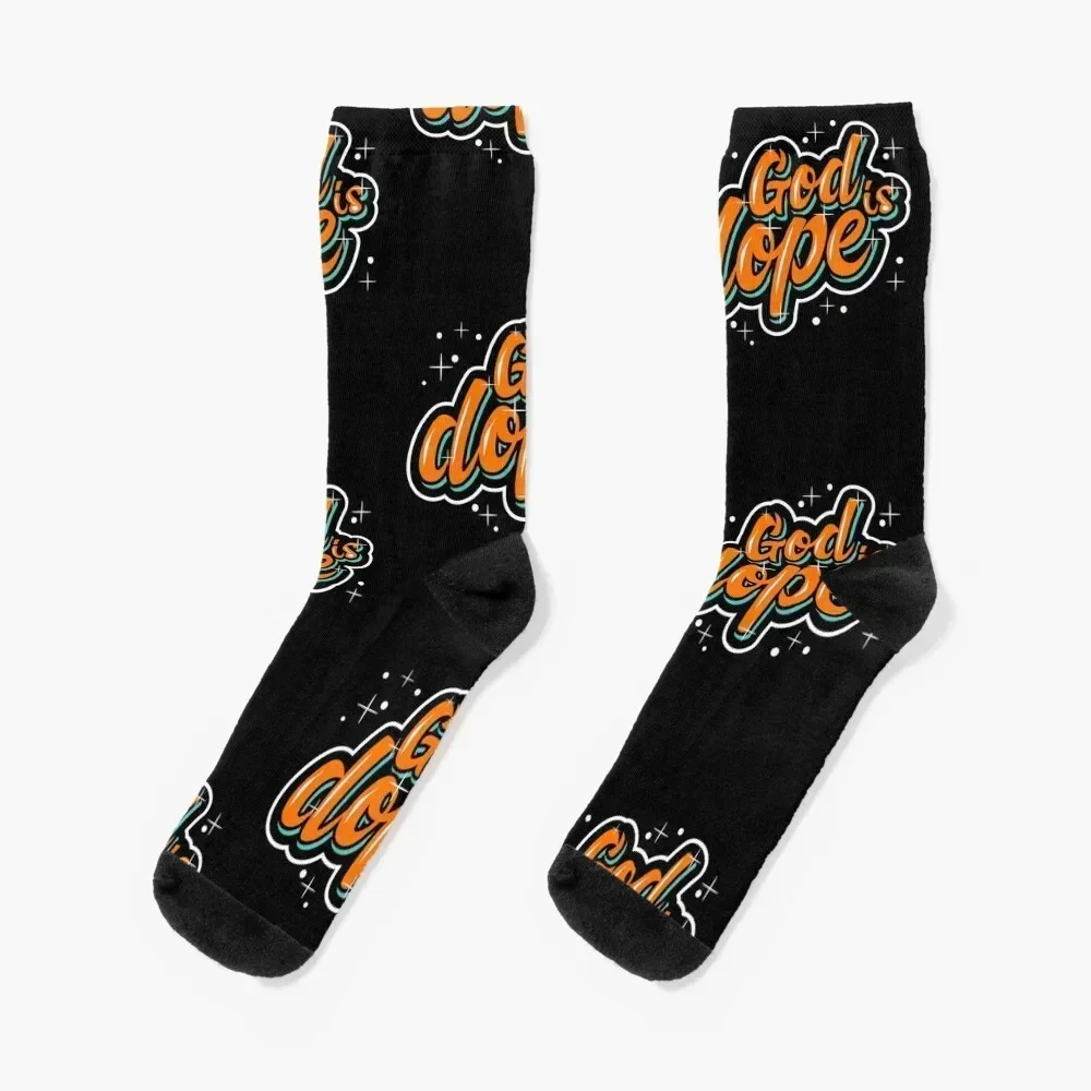 

God is dope , Christian faith , Jesus , Team Jesus Socks men cotton high quality shoes Luxury Woman Socks Men's