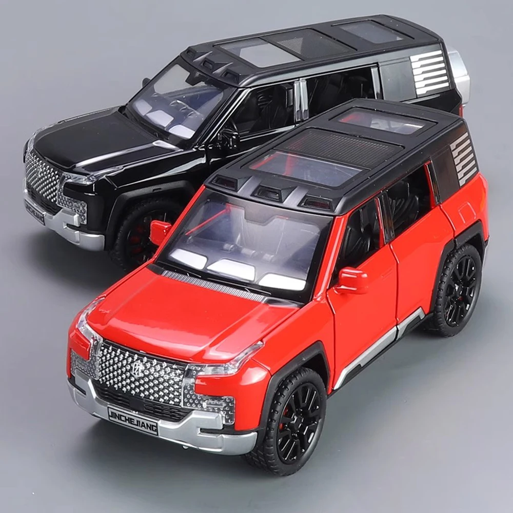 1:32 YangWang U8 U9 Toy Car Models Pull Back Sound Light Simulation Models Off-road Vehicles Toys for Boys Birthday Gifts