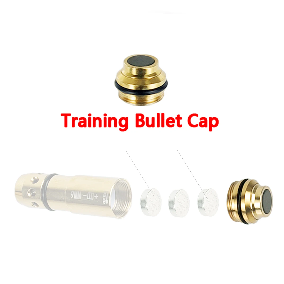 Cover Cap Laser Trainer Cartridge Switch Cover Training Bullet Breech Cover Cap 9x19mm 9x18mm .38SPL .45ACP .380ACP .223rem