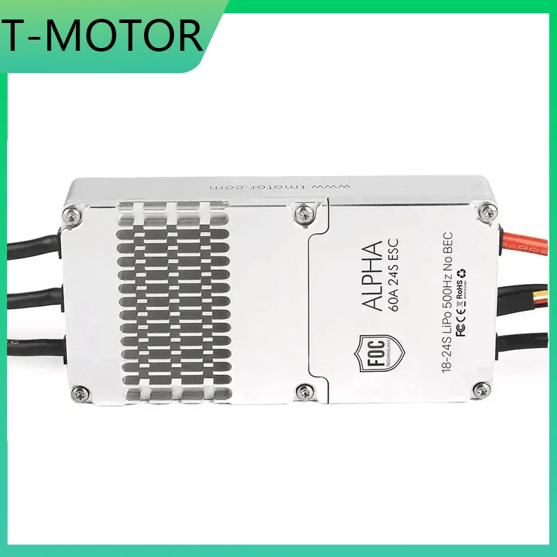T-Motor ALPHA 60A 24S FOC ESC Electronic Speed Control For Multirotor U12II KV60 U13II KV65 Brushless Motor