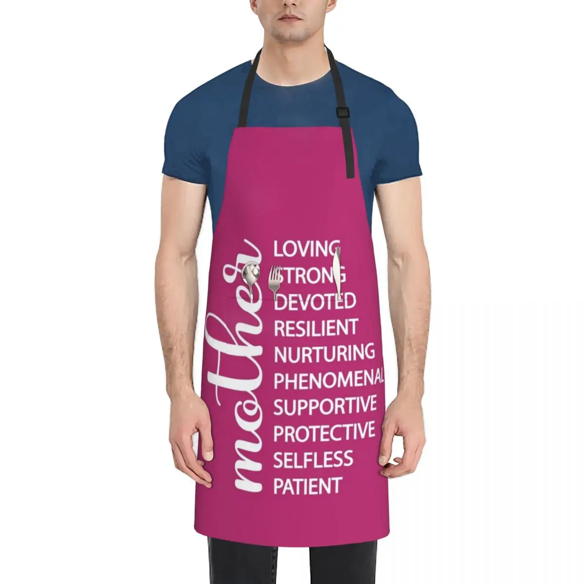 Mother Loving Strong Cute Mom Mother's Day Quotes and Sayings Apron For Man Haircut japanese style work ladies Apron