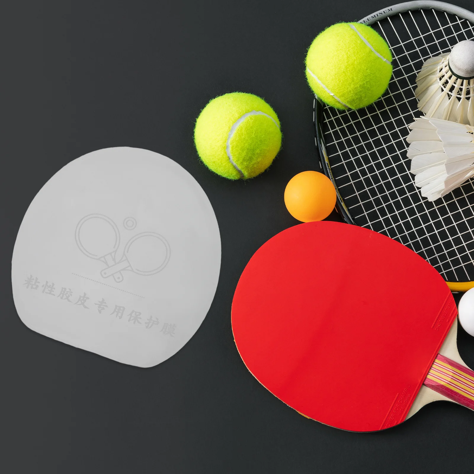 

10pcs Transparent Table Tennis Racket Protector Film Non Adhesive Paddle Cover Sheet For Racket Surface Protection Durable Clear