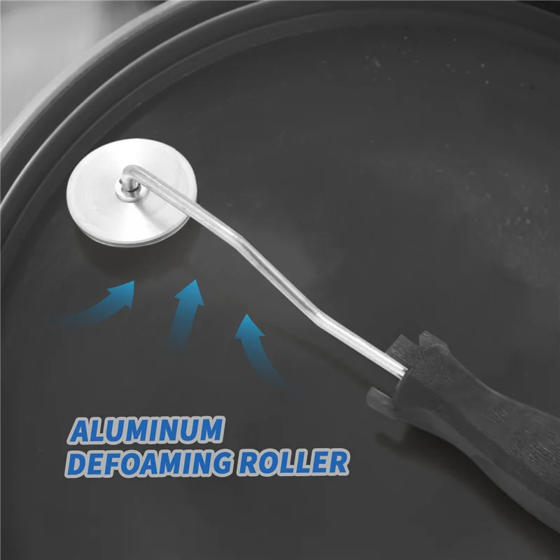 

A53Q-9Pcs Набор роликов из стекловолокна Bubble Paddle Tool Набор роликов для ламинирования для формы FRP