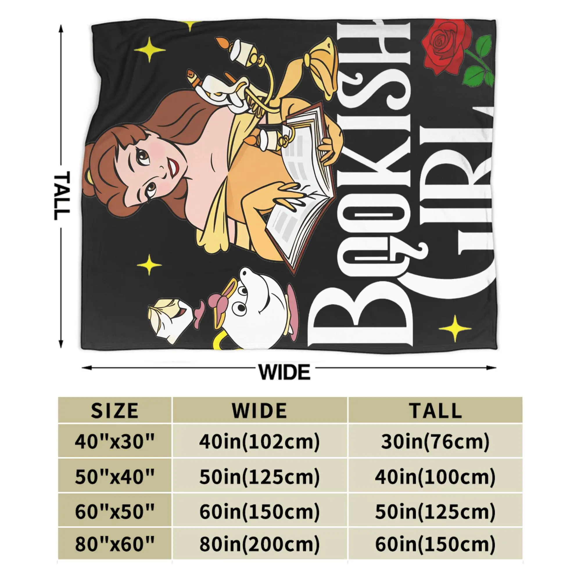 الجمال والوحش بطانية ناعمة للأطفال الكبار أفخم رمي بطانية الرسم الأريكة السرير الفانيلا المفرش أريكة غطاء سرير #6