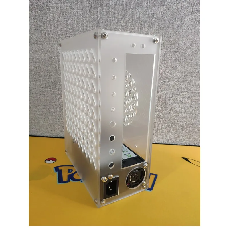 Mini Portable ITX Computer Case Acrylic Personalized DIY Fully Transparent M-ATX Host Case Black